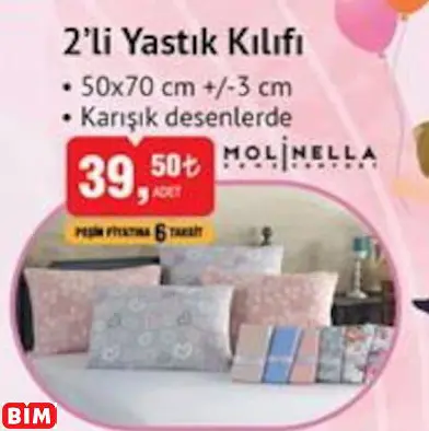 MOLİNELLA 2’Lİ YASTIK KILIFI MOLİNELLA 2’Lİ YASTIK KILIFI